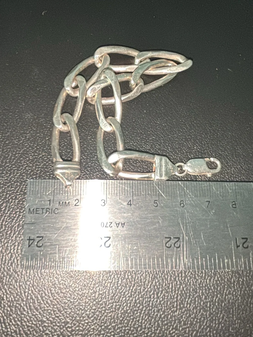 Large Link Sterling Silver BRACELET